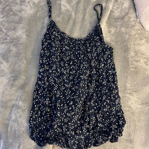 Blue floral cami